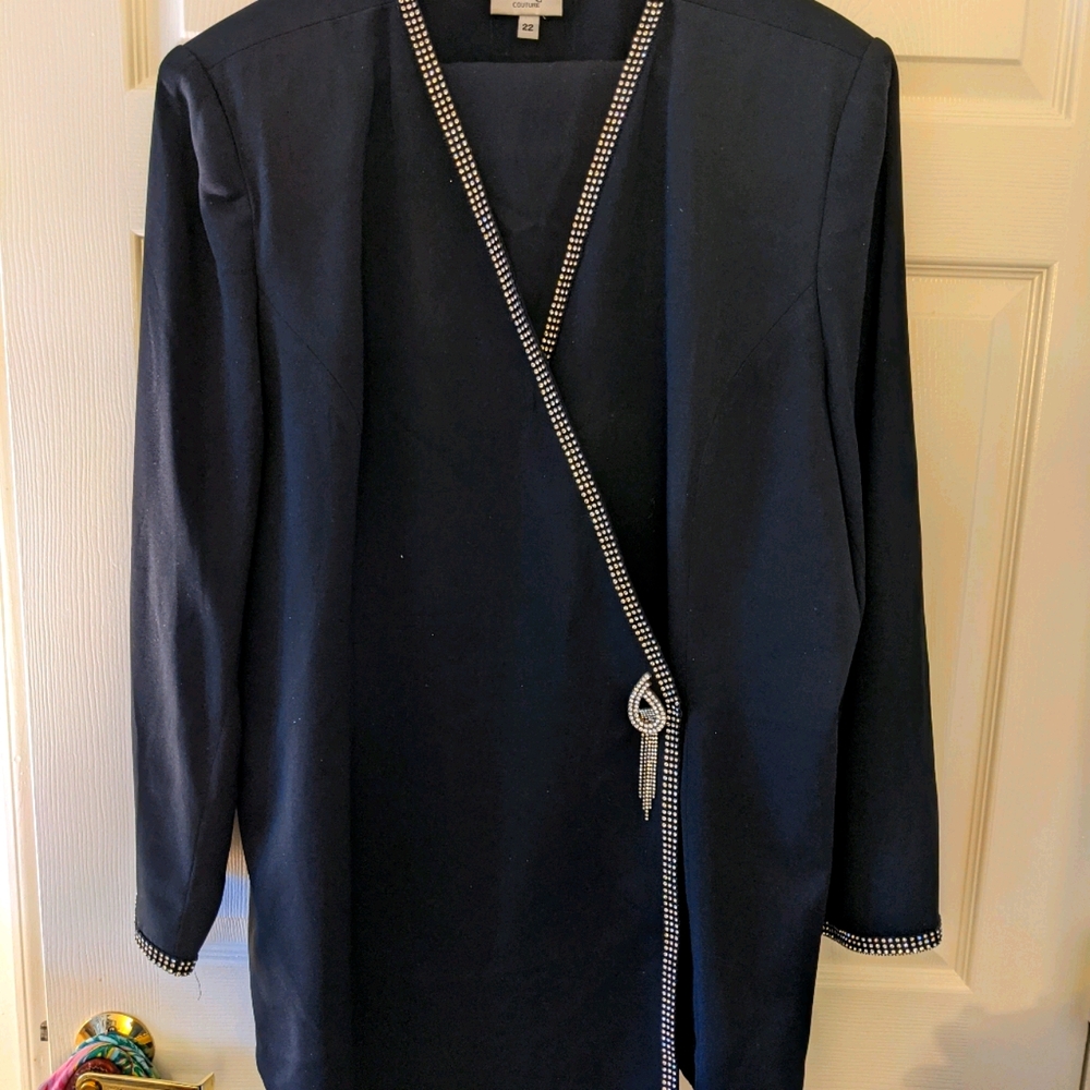 Pantsuit with skirt